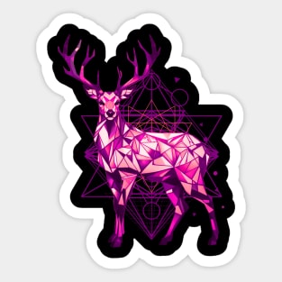 Geometric Deer Sticker